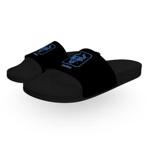 Dark Taurus Zodiac Slide Sandals