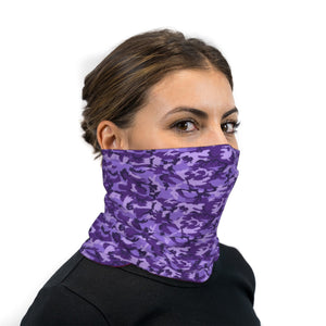 Purple ERDL Camouflage Neck Gaiter Face Mask