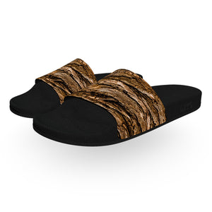 Tree Bark Slide Sandals
