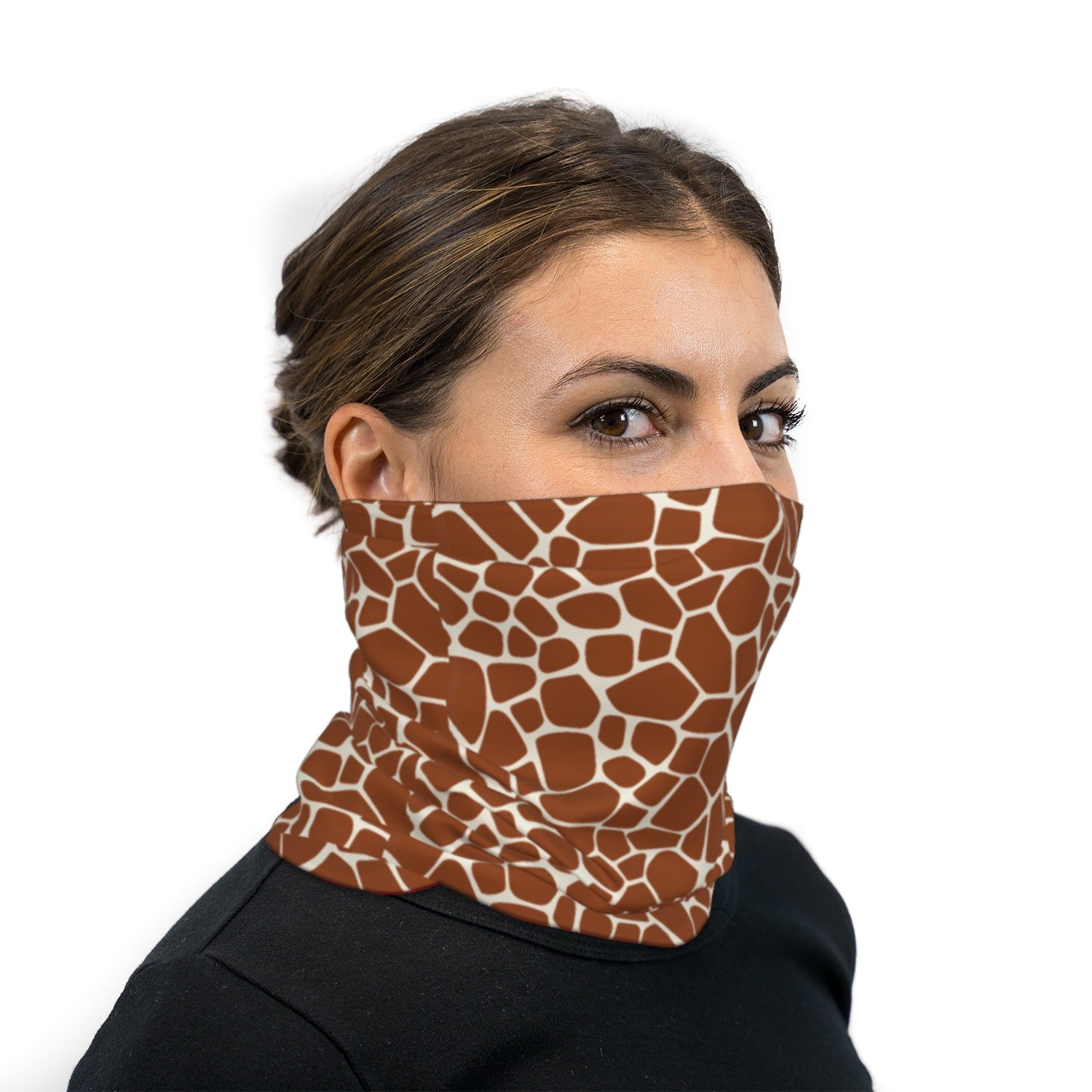 Giraffe Print Neck Gaiter Face Mask