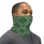 Hunter Green Bandana Paisley Neck Gaiter Face Mask