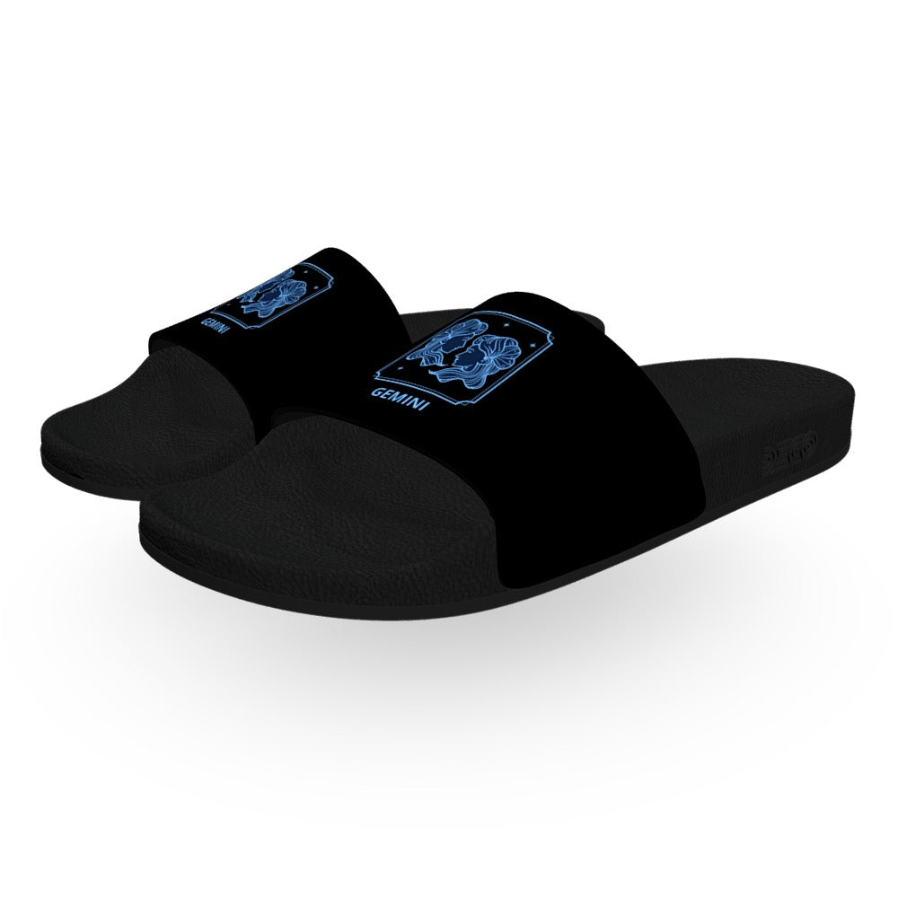 Dark Gemini Zodiac Slide Sandals