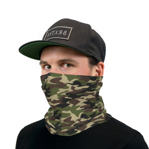 Classic Woodland Camouflage Neck Gaiter Face Mask