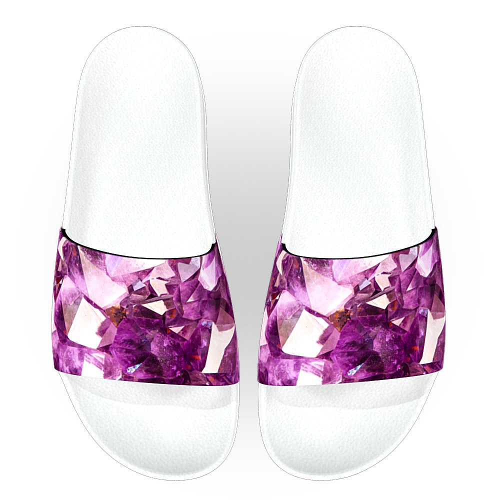 Amethyst Crystal Slide Sandals