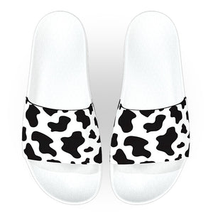 Cow Print Slide Sandals