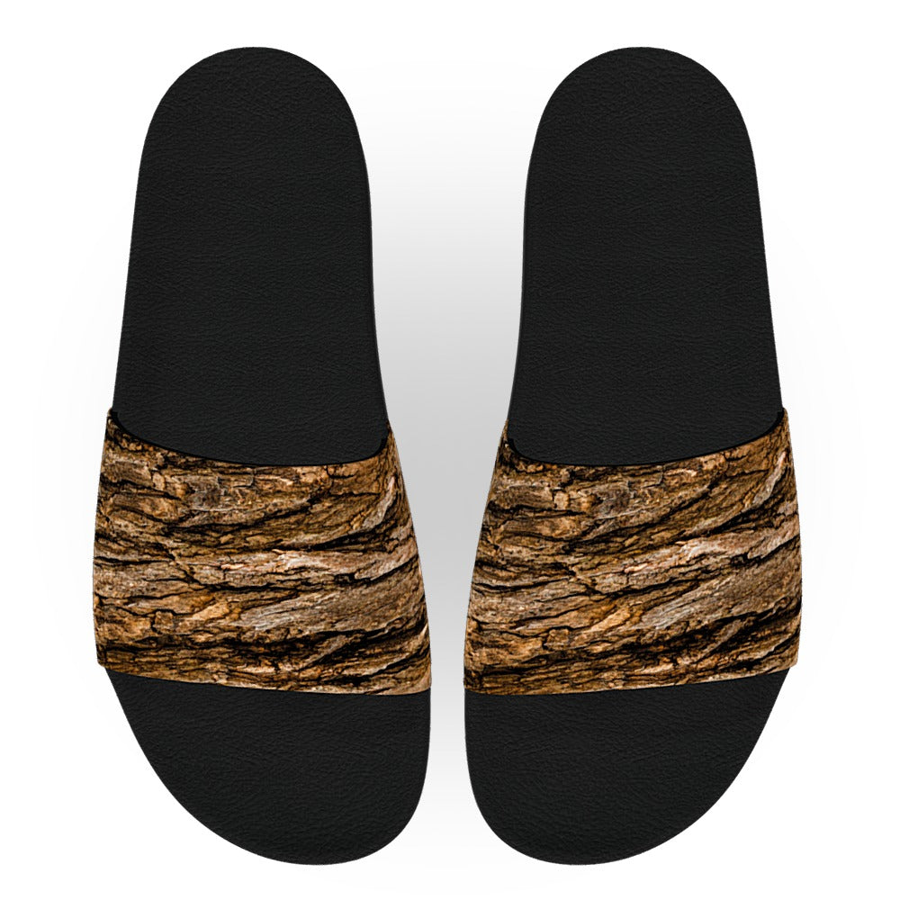 Tree Bark Slide Sandals