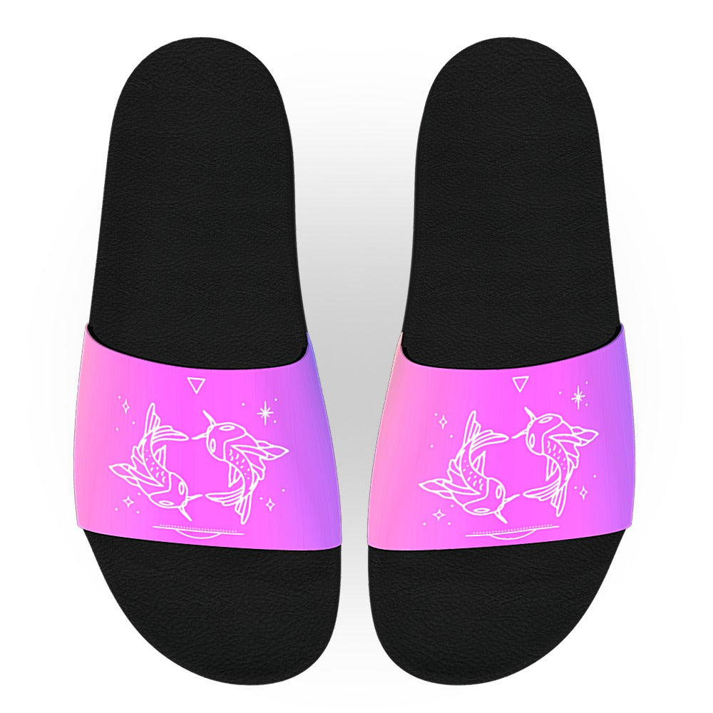 Colorful Pisces Zodiac Slide Sandals