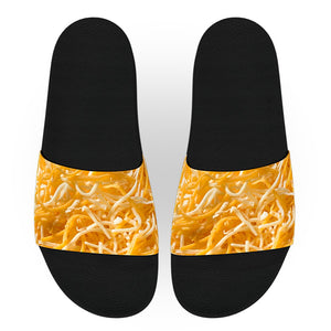 Shredded Mixed Cheese Slide Sandals