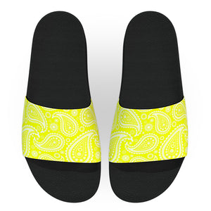 Yellow Bandana Slide Sandals