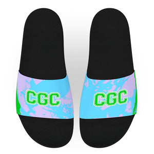 Colorful Letters Logo Team Slide Sandals