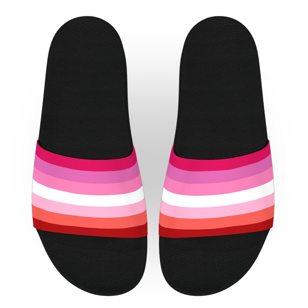 Lesbian Pride Flag Slide Sandals Deco Slides