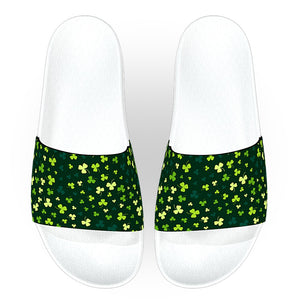 Shamrocks Pattern Slide Sandals
