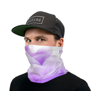 Purple Ink Water Neck Gaiter Face Mask