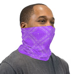 Lavender Bandana Paisley Neck Gaiter Face Mask