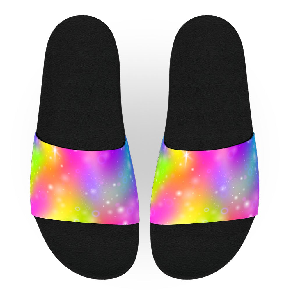 Rainbow Sparkle Slide Sandals