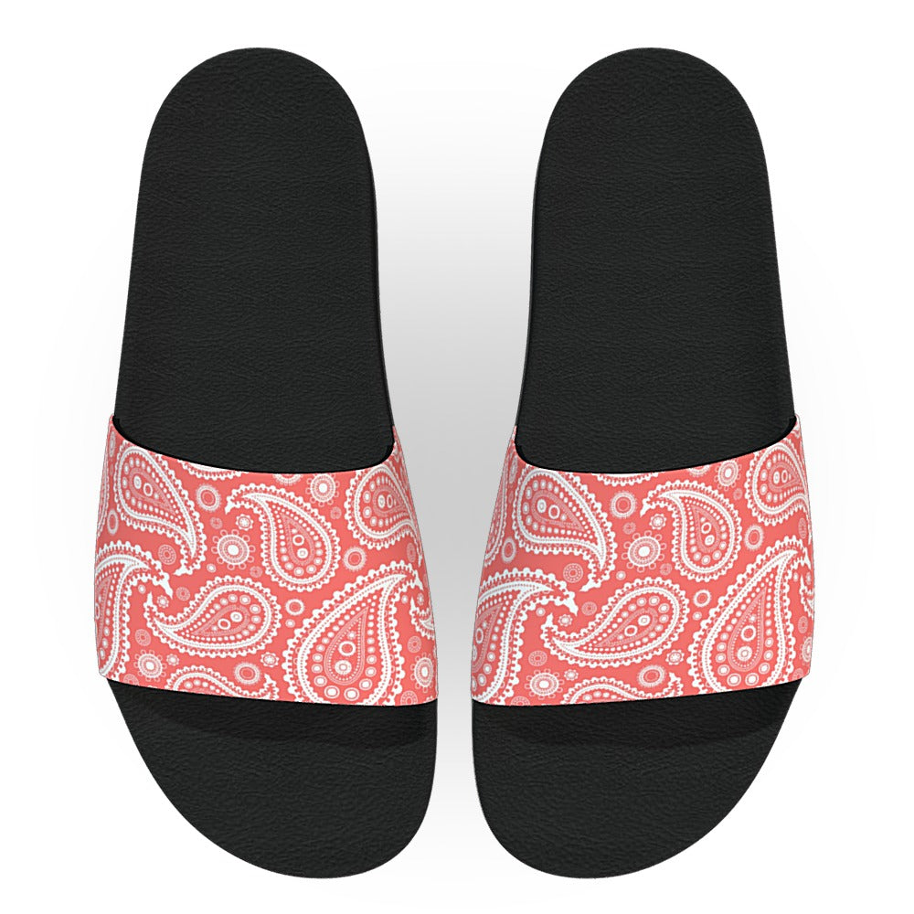 Coral Bandana Slide Sandals