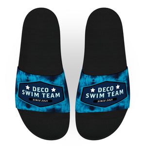 Hexagon Tie Dye Team Slide Sandals