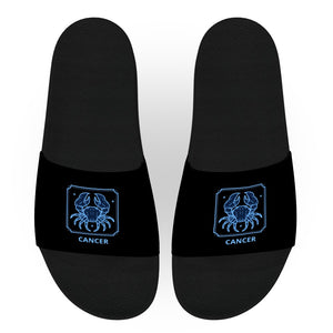 Dark Cancer Zodiac Slide Sandals