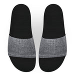 Grey Denim Slide Sandals