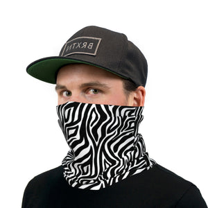 Zebra Print Neck Gaiter Face Mask