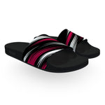 Speedy Black Pink White Slide Sandals