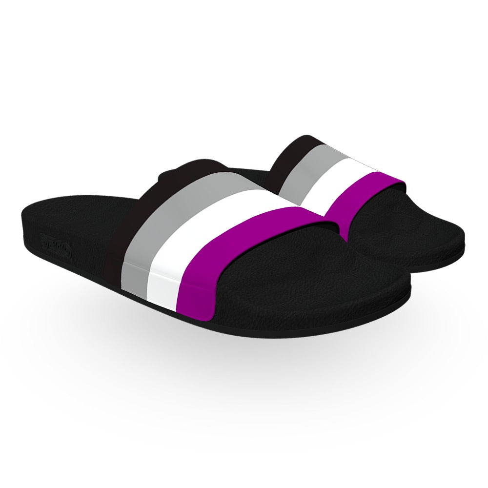 Asexual Pride Flag Slide Sandals