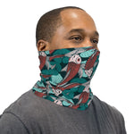 Red And Green Koi Fish Neck Gaiter Face Mask