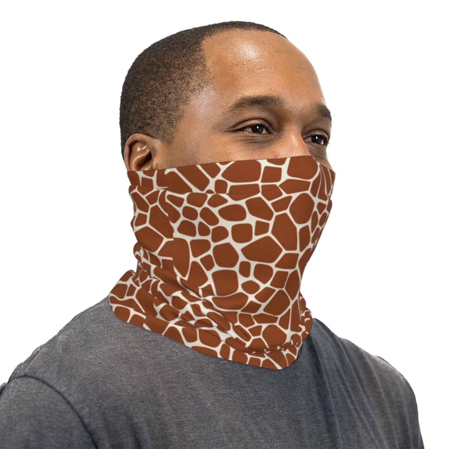Giraffe Print Neck Gaiter Face Mask