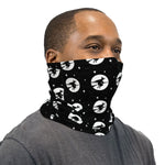 Black and White Flying Witch Neck Gaiter Face Mask