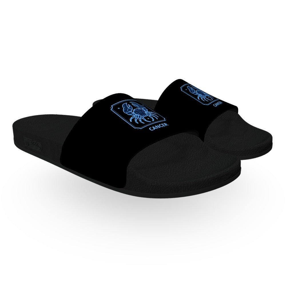 Dark Cancer Zodiac Slide Sandals
