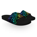 Rainbow Crayon Drips Slide Sandals