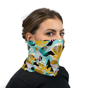 Modern Hawaiian Neck Gaiter Face Mask