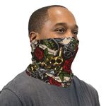 Hustle Hard Guns and Roses Neck Gaiter Face Mask
