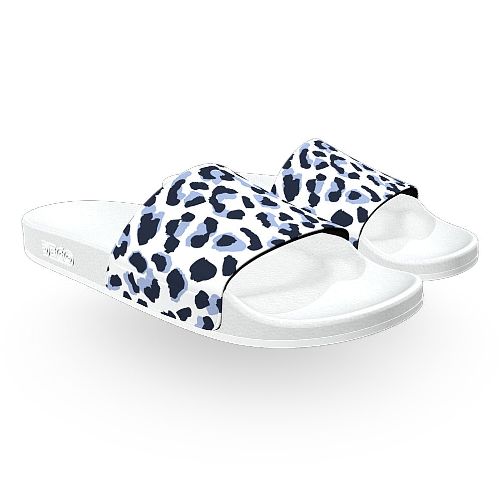 Snow Leopard Slide Sandals Deco Slides