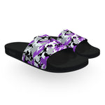 Purple White and Black ERDL Camouflage Slide Sandals