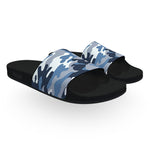 Arctic Blue Woodland Camouflage Slide Sandals