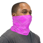 Hot Pink Bandana Paisley Neck Gaiter Face Mask