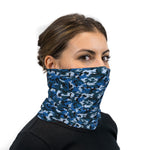 Dark Blue ERDL Camouflage Neck Gaiter Face Mask