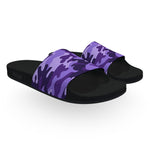 Purple Woodland Camouflage Slide Sandals