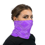 Lavender Bandana Paisley Neck Gaiter Face Mask
