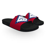 Arkansas State Flag Slide Sandals