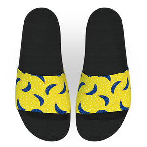 Blue and Yellow Banana Slide Sandals