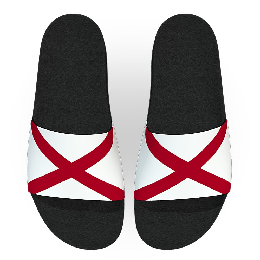 Alabama State Flag Slide Sandals