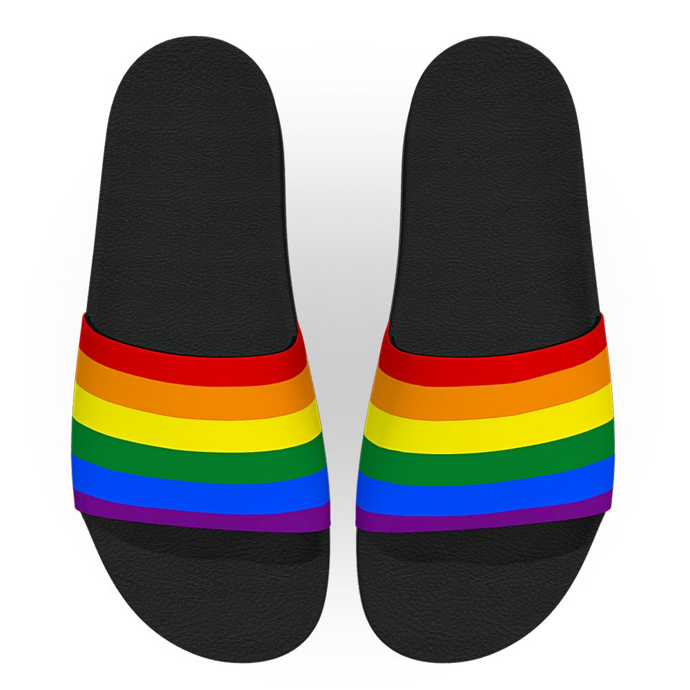 Rainbow Pride Flag Slide Sandals
