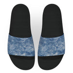 Imitation Denim Slide Sandals