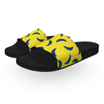 Blue and Yellow Banana Slide Sandals