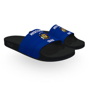 Wisconsin State Flag Slide Sandals