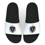 Massachusetts State Flag Slide Sandals