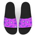 Purple and Pink Lips Slide Sandals