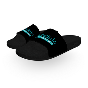 Dynamic Gymnastics Slides - Black & Teal